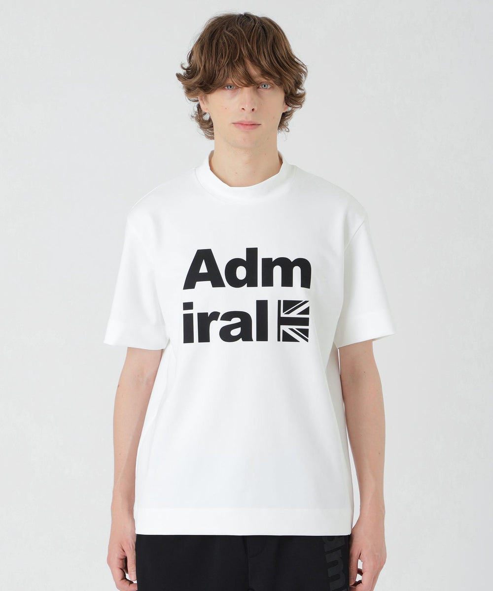 【BLACK lab.×Admiral】シャドーチェックロゴグラフィックTシャツ