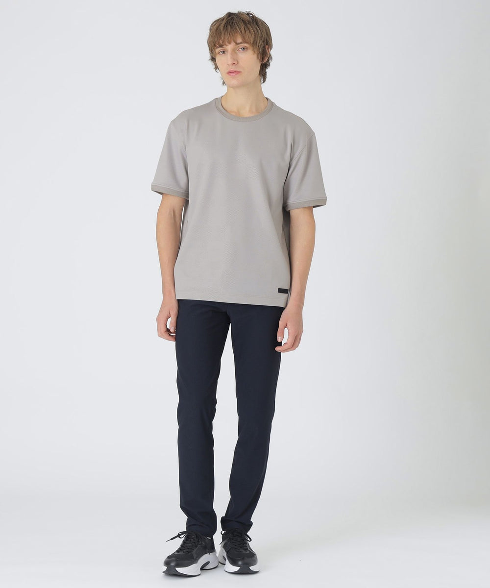 BLACK lab.】エンボスシャドーチェックTシャツ（カットソー）｜BLACK