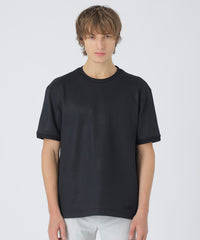 BLACK lab.】エンボスシャドーチェックTシャツ（カットソー）｜BLACK