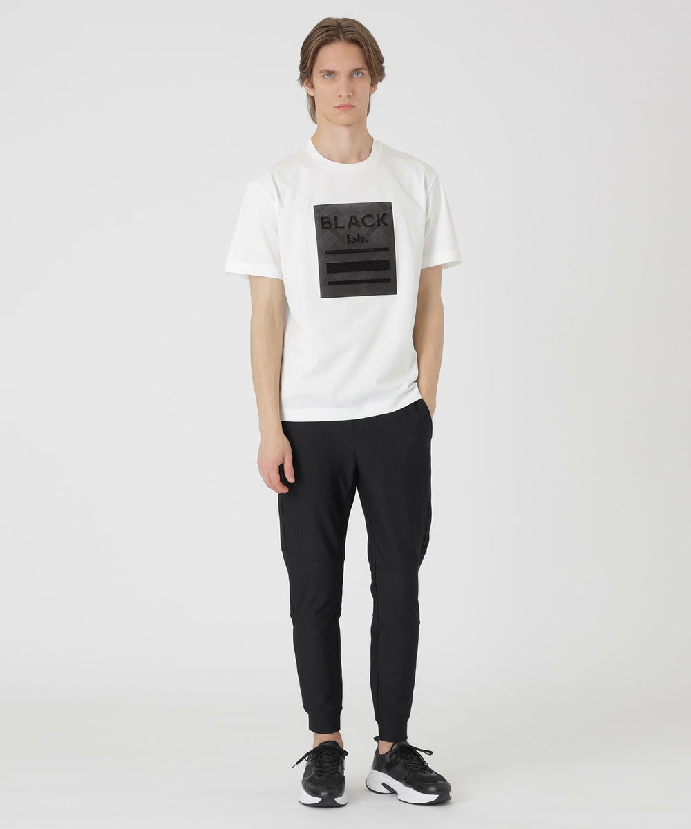 BLACK lab.】テクスチャーミックスグラフィックTシャツ（カットソー