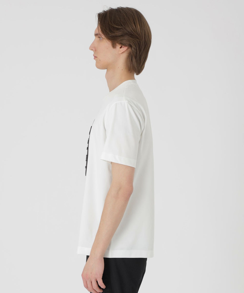 BLACK lab.】テクスチャーミックスグラフィックTシャツ（カットソー