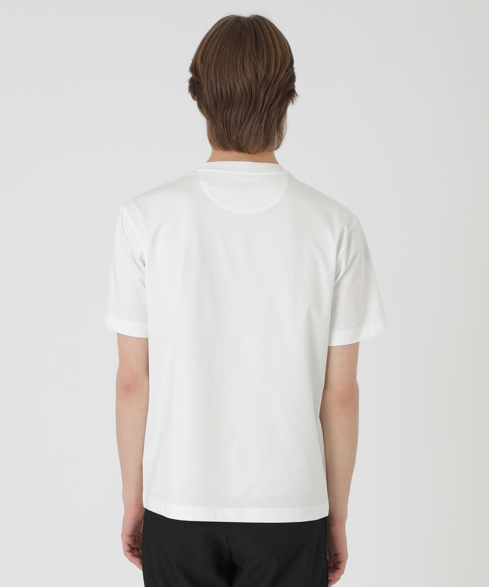 BLACK lab.】テクスチャーミックスグラフィックTシャツ（カットソー