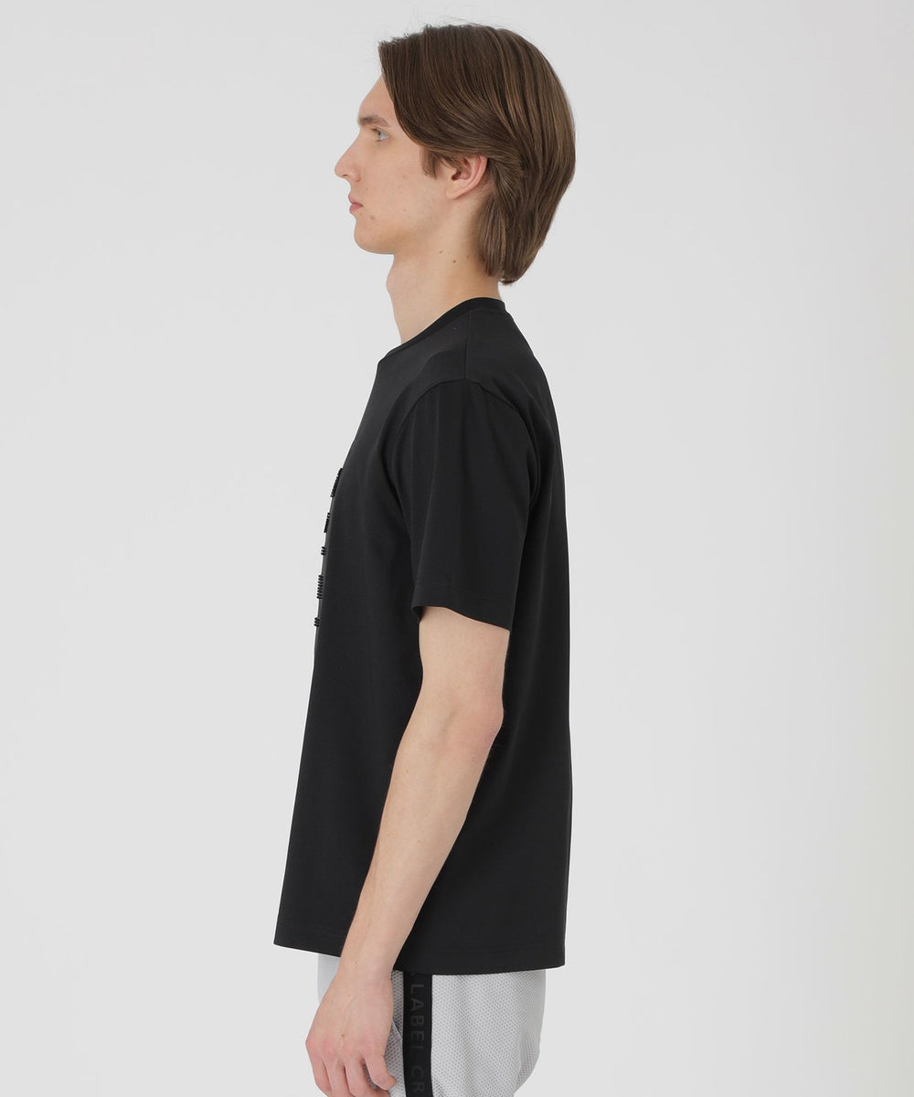 BLACK lab.】テクスチャーミックスグラフィックTシャツ（カットソー