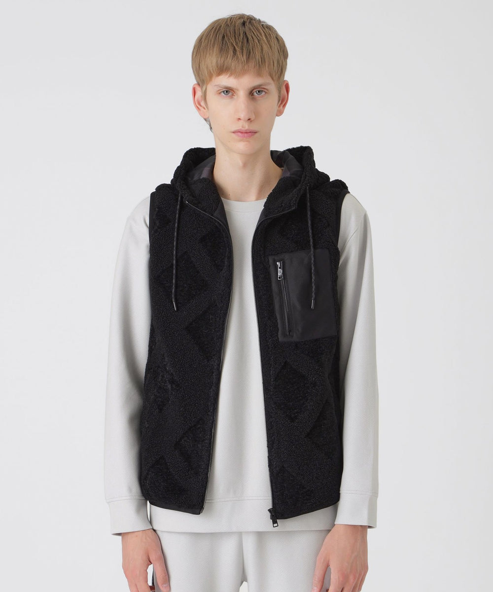 【BLACK lab.】シャドーチェックボアベスト