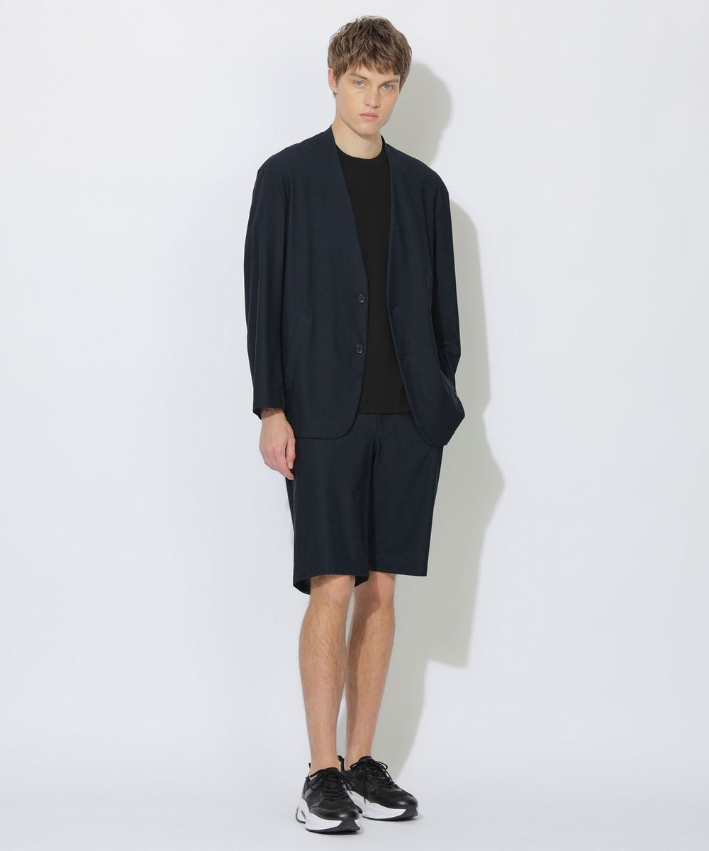 BLACK lab.】AIRTOOLライトメッシュカーディガン（カットソー）｜BLACK
