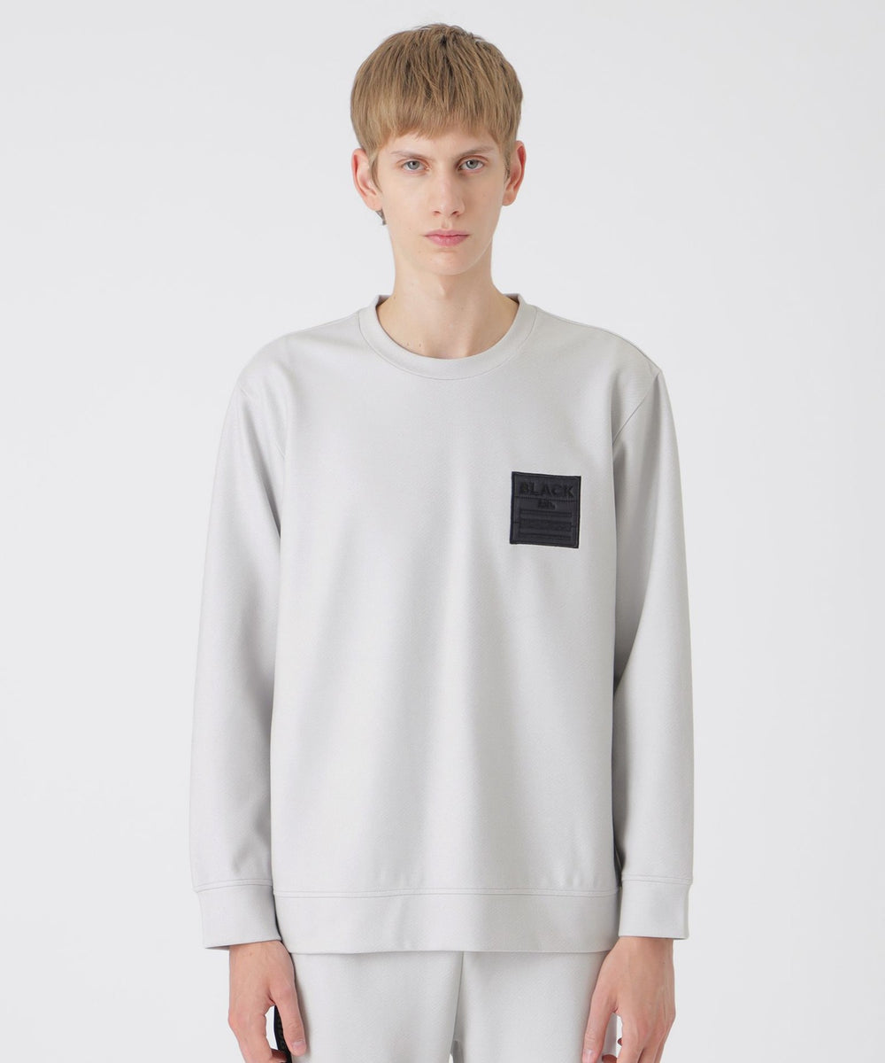【BLACK lab.】ダウンファブリックロゴスウェットシャツ