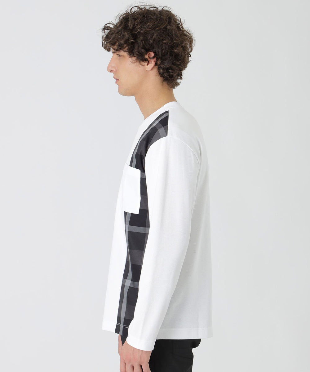 一部店舗限定】サイドチェックカットソー（カットソー）｜BLACK LABEL