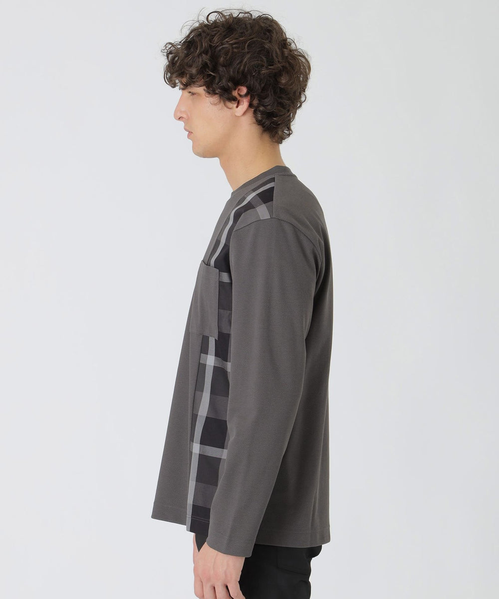 一部店舗限定】サイドチェックカットソー（カットソー）｜BLACK LABEL