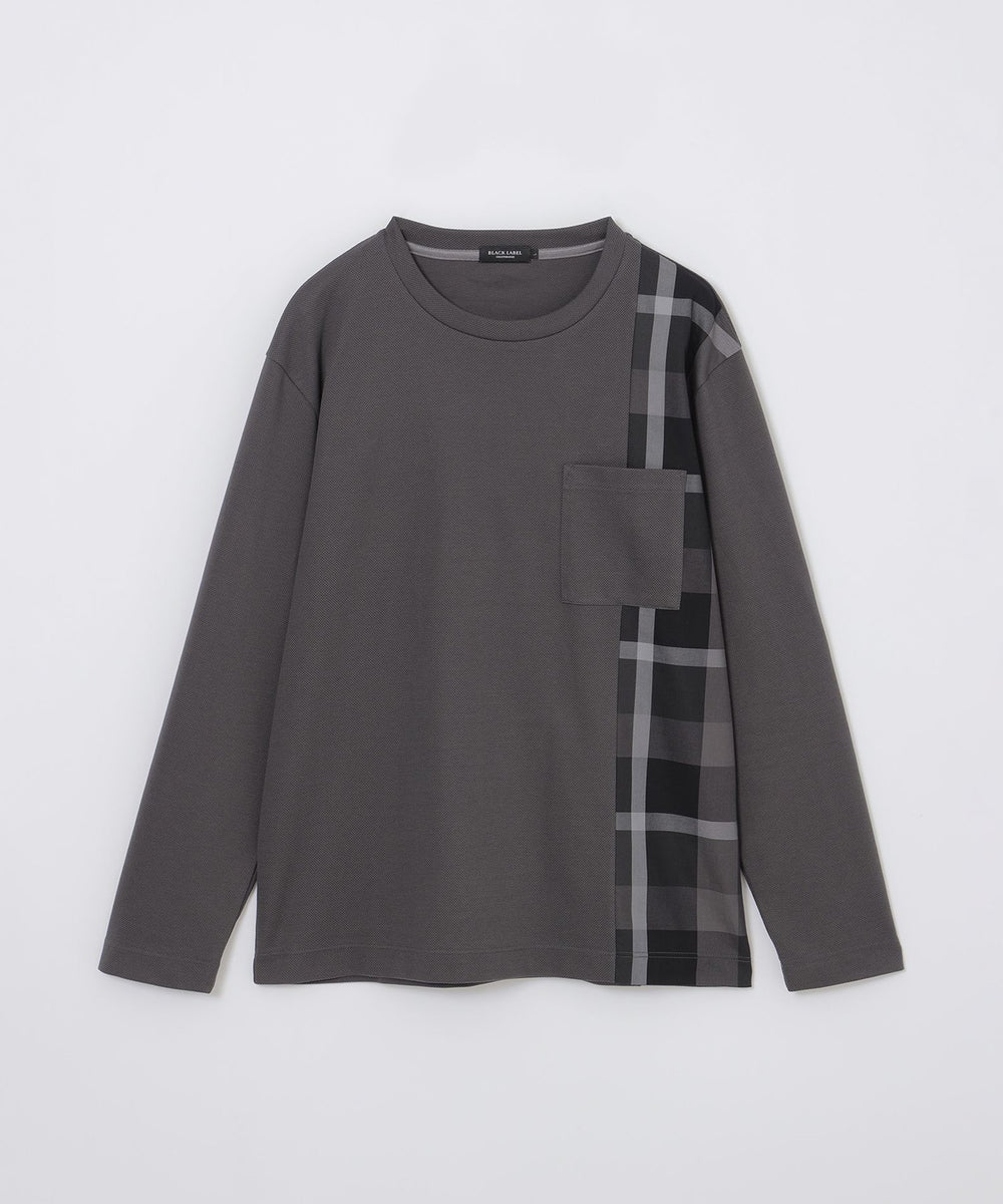 一部店舗限定】サイドチェックカットソー（カットソー）｜BLACK LABEL