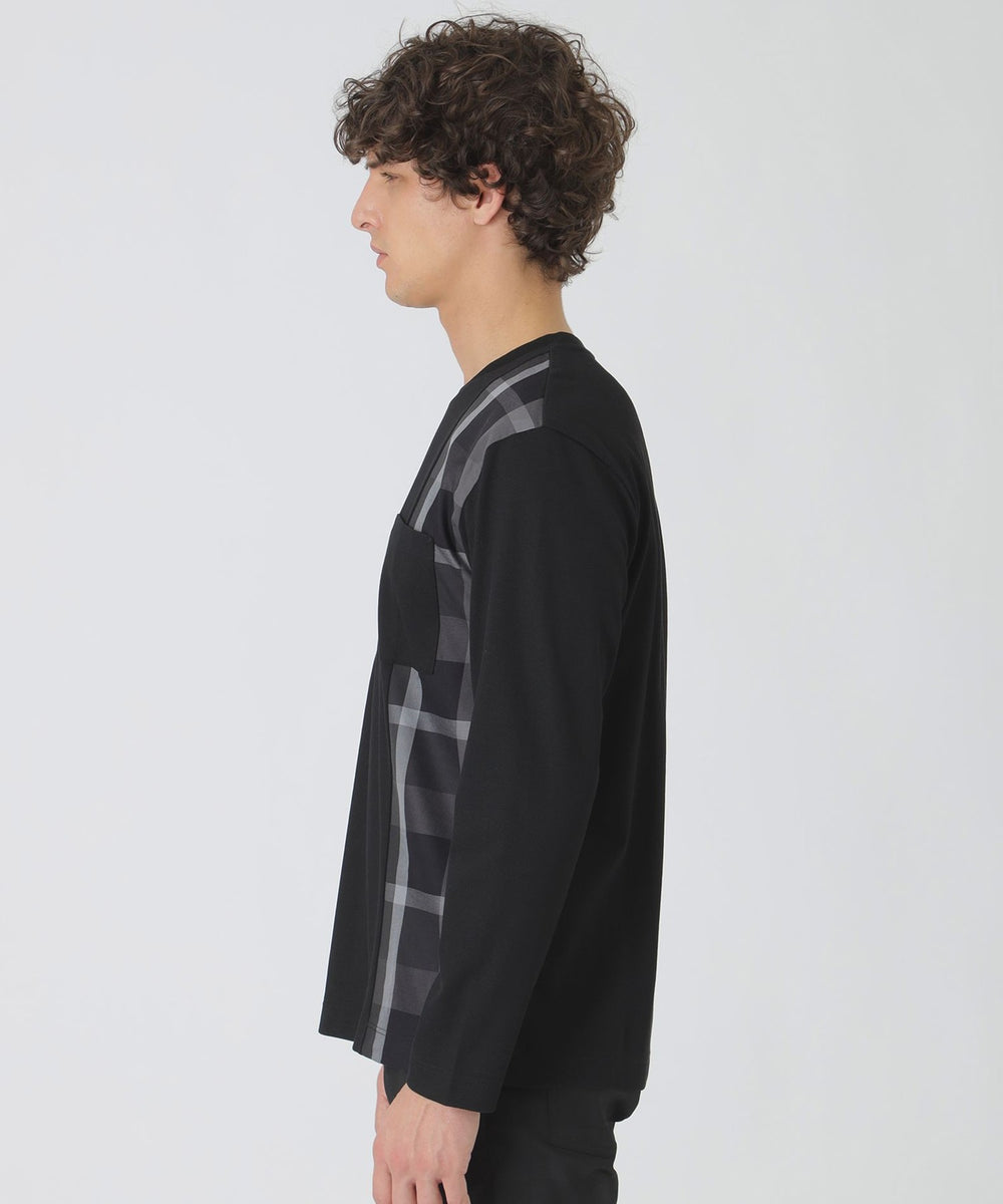 一部店舗限定】サイドチェックカットソー（カットソー）｜BLACK LABEL