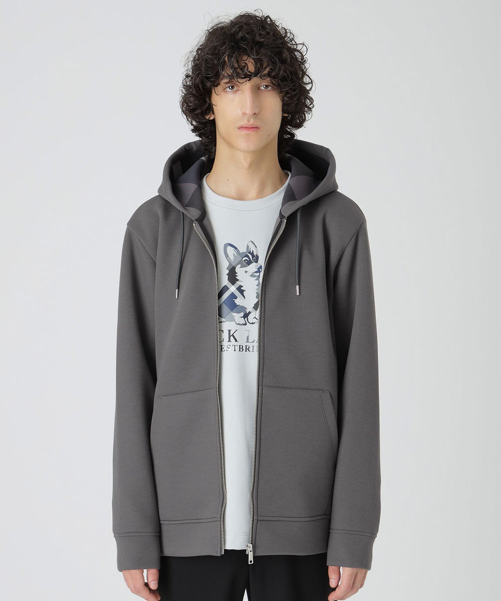 一部店舗限定】サイドチェックダンボールパーカー（カットソー