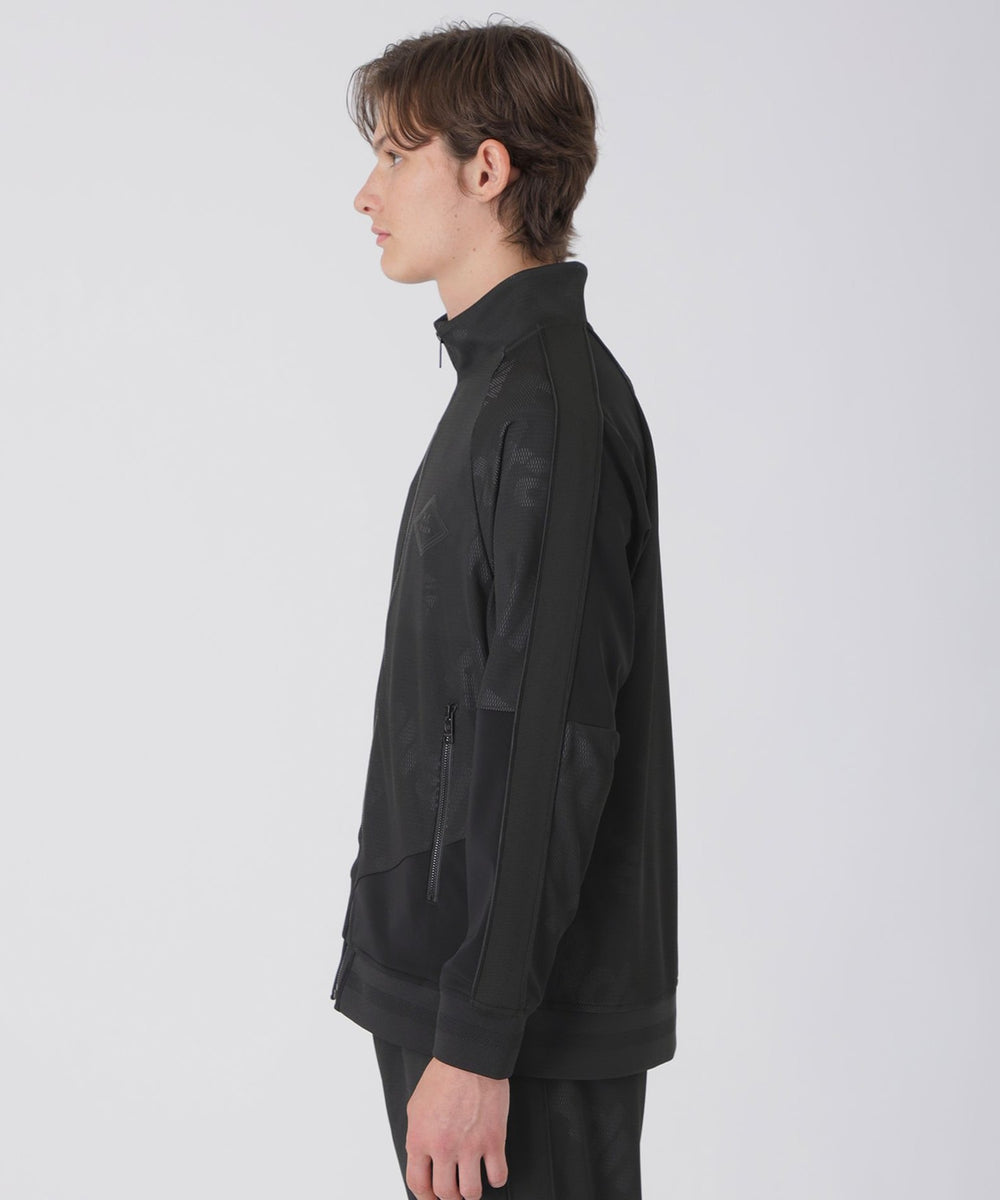 BLACK LABEL 黒 ジャケット L WEB・一部店舗限定】【BLACK lab.×Admiral】メッシュジャカードロゴ