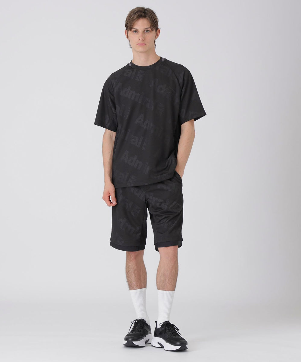 WEB・一部店舗限定】【BLACK lab.×Admiral】メッシュジャカードロゴT