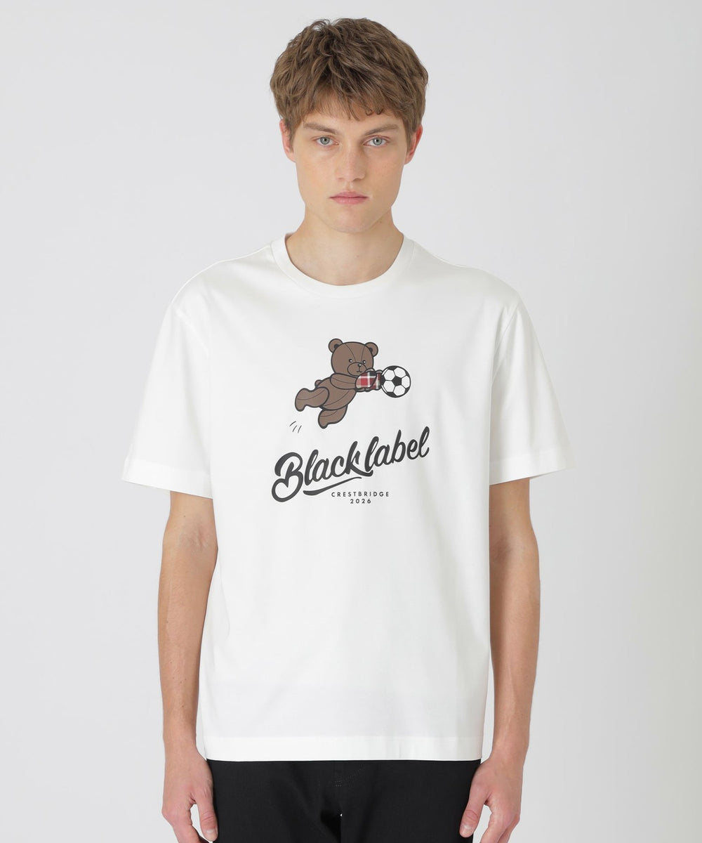 WEB・一部店舗限定】フットボールベアーTシャツ（カットソー）｜BLACK