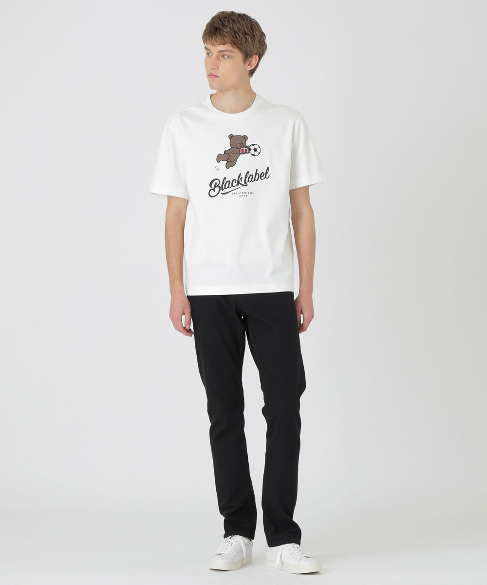 WEB・一部店舗限定】フットボールベアーTシャツ（カットソー）｜BLACK