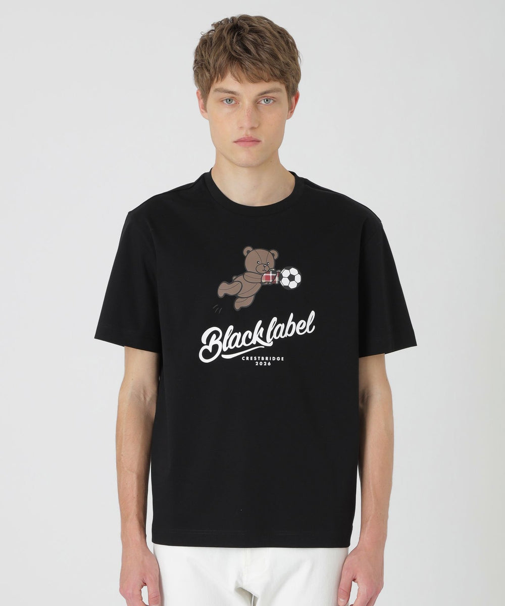 WEB・一部店舗限定】フットボールベアーTシャツ（カットソー）｜BLACK