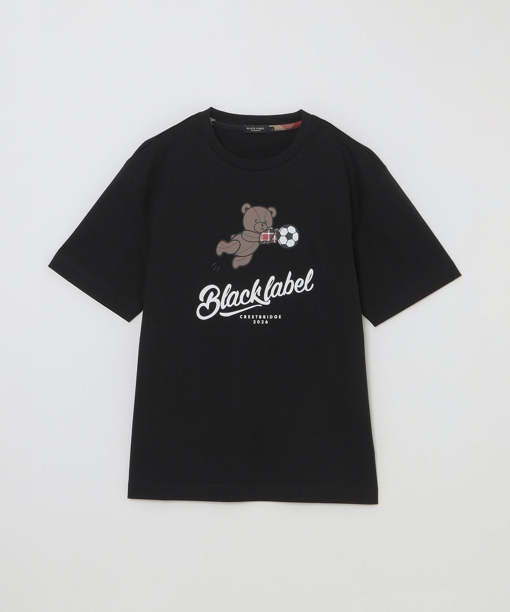 WEB・一部店舗限定】フットボールベアーTシャツ（カットソー）｜BLACK