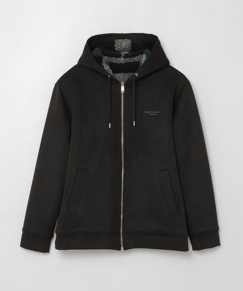 WEB限定】バックチェックボアパーカー（WEB限定）｜BLACK LABEL