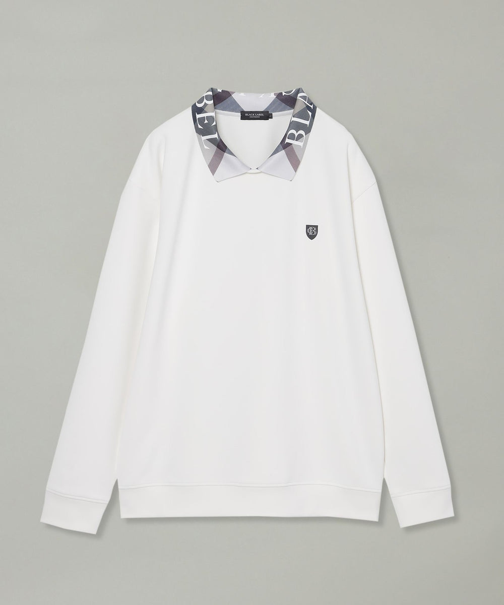 WEB限定】チェックカラースウェットポロシャツ(カットソーWEB限定