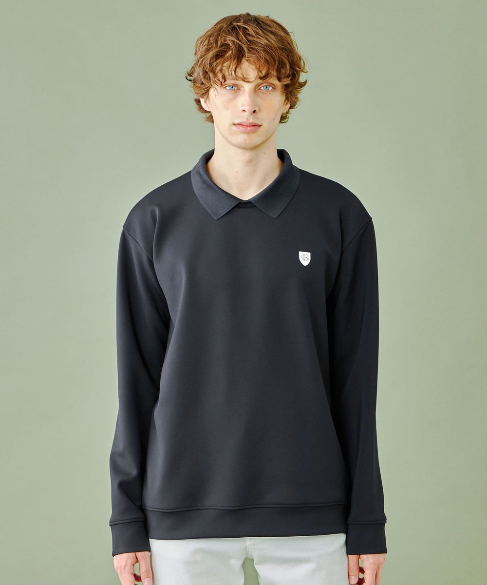 WEB限定】チェックカラースウェットポロシャツ(カットソーWEB限定