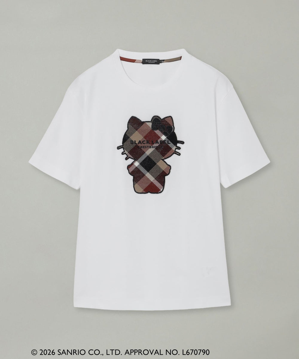 ハローキティコラボ】クレストブリッジチェックシルエットキティT
