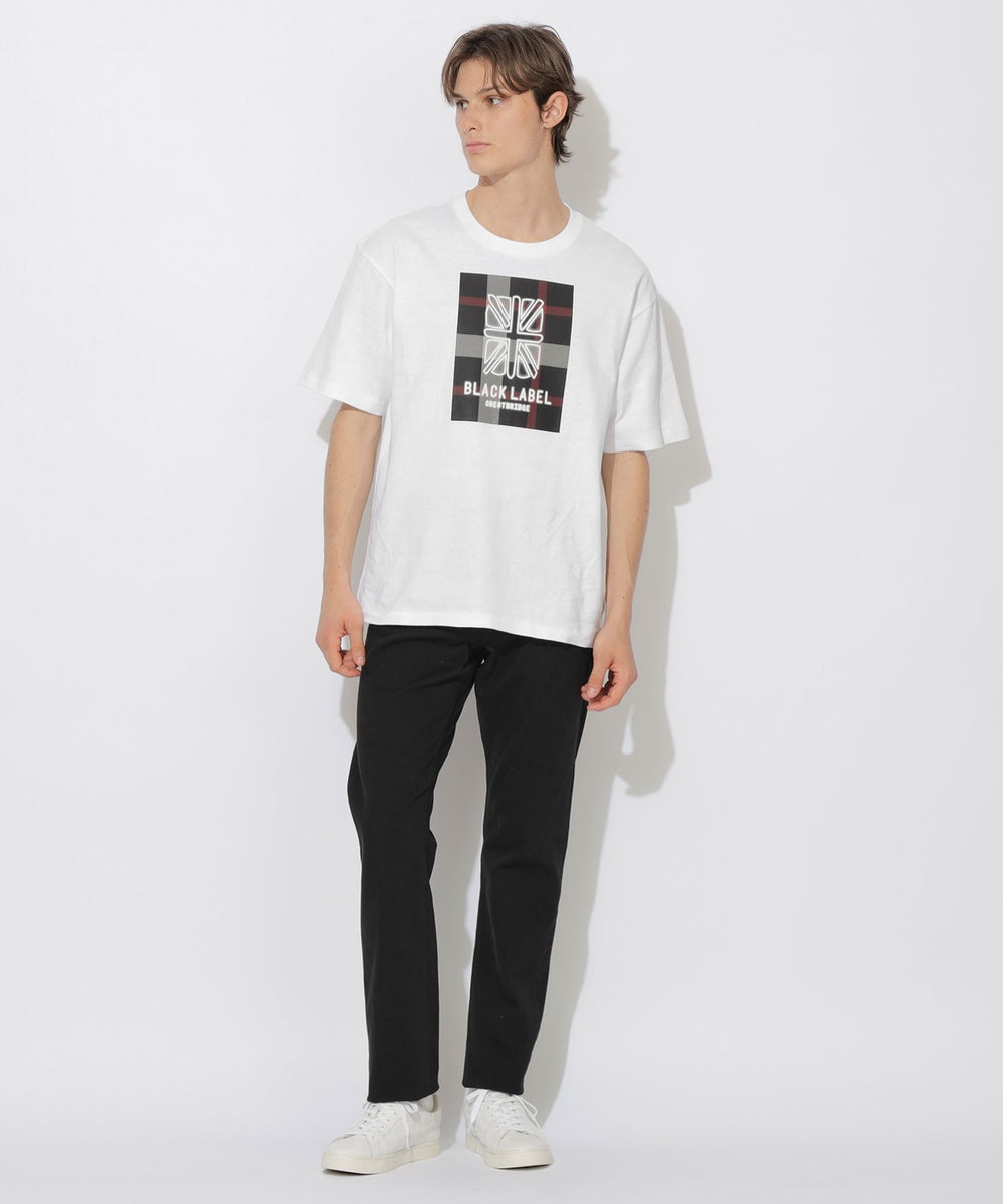 WEB限定】ネオンユニオンジャックスラブTシャツ（カットソー）｜BLACK