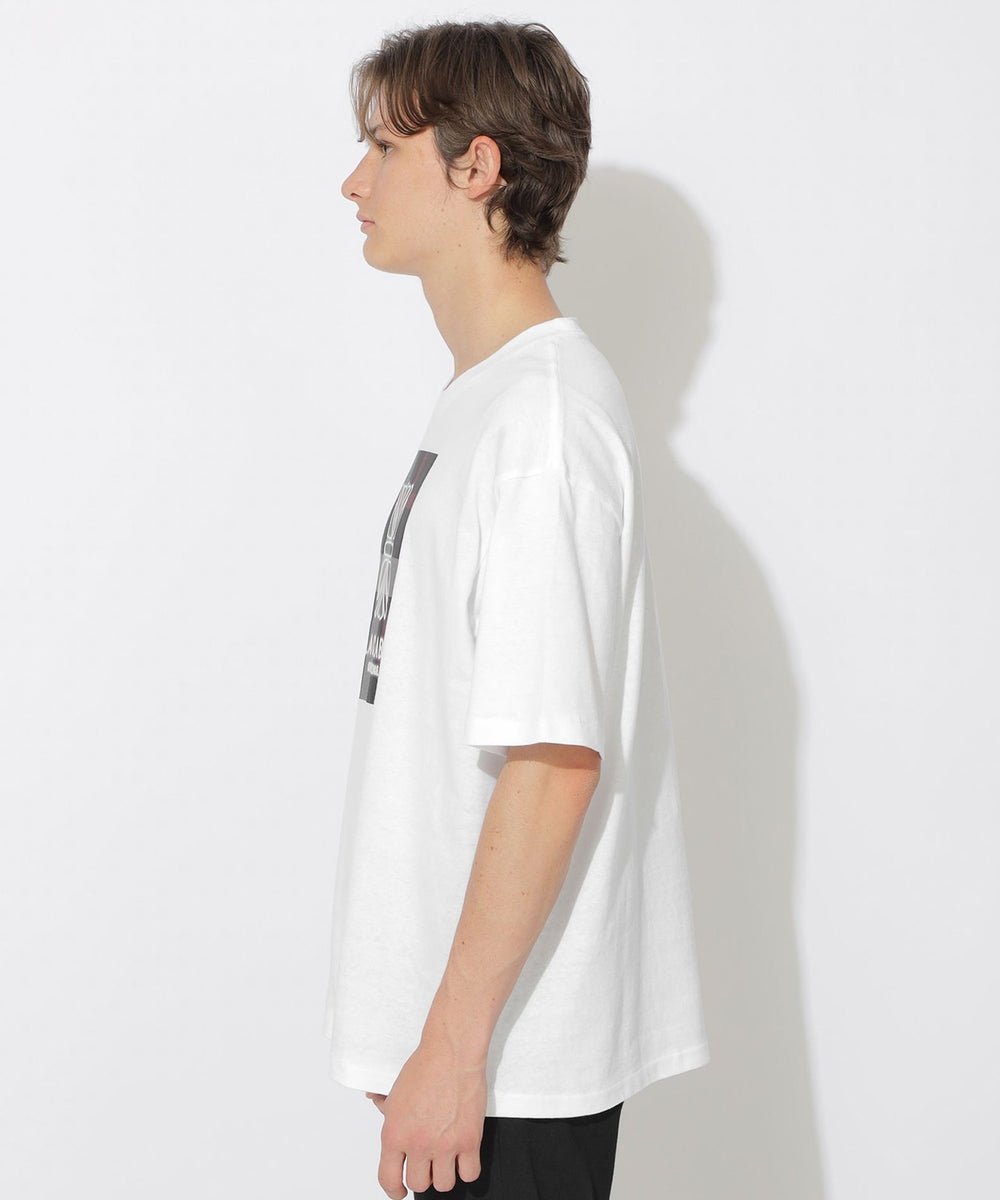 WEB限定】ネオンユニオンジャックスラブTシャツ（カットソー）｜BLACK