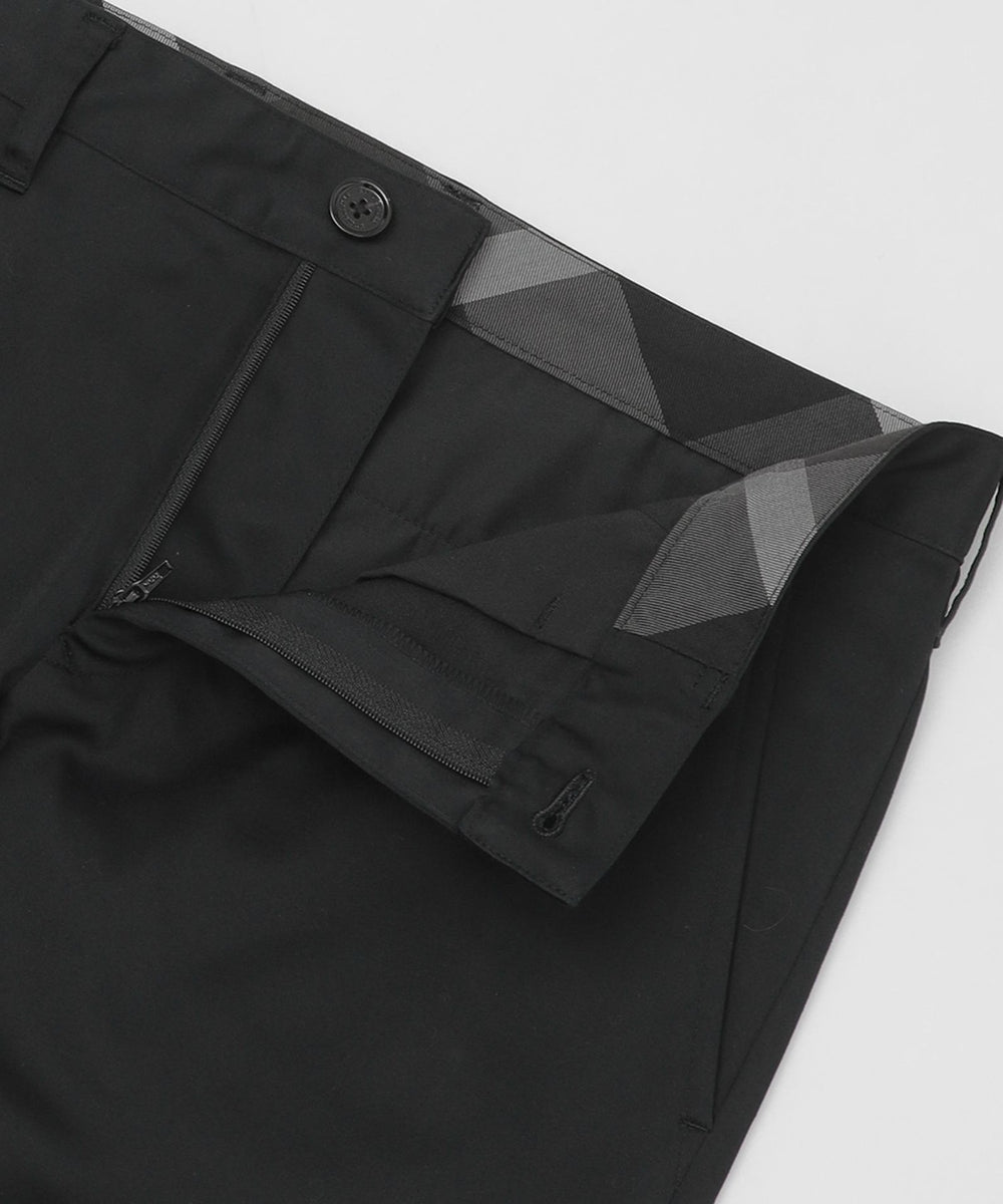 ストレッチソフトサテントラウザーズ（カジュアルパンツ）｜BLACK