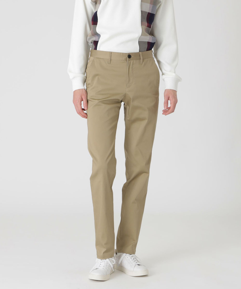 ストレッチソフトサテントラウザーズ（カジュアルパンツ）｜BLACK