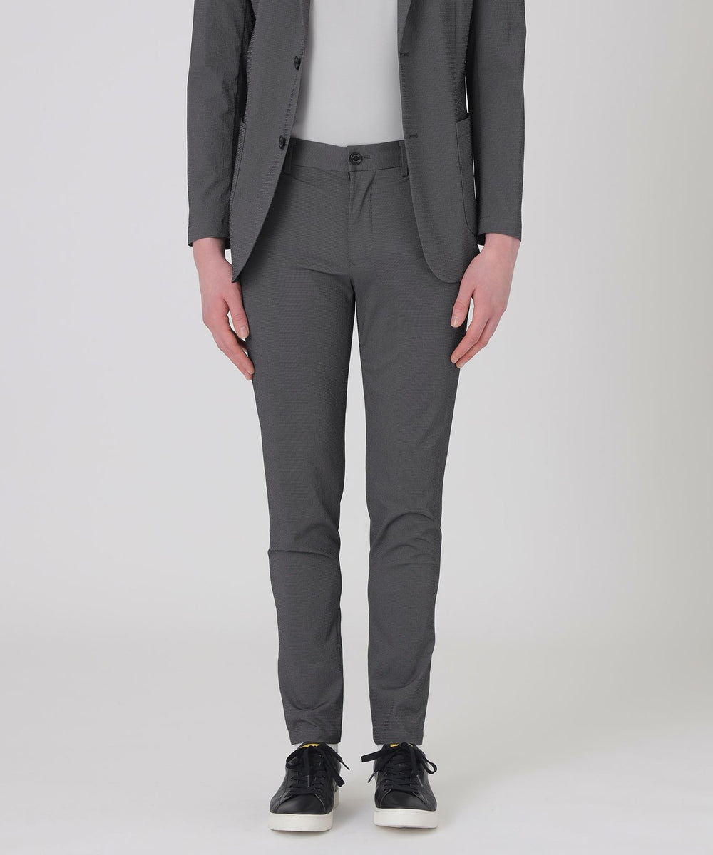 マイクロウェーブシアサッカートラウザーズ（カジュアルパンツ