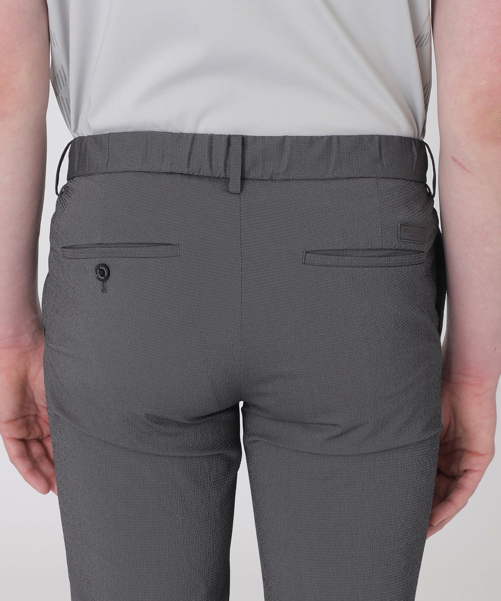 マイクロウェーブシアサッカートラウザーズ（カジュアルパンツ