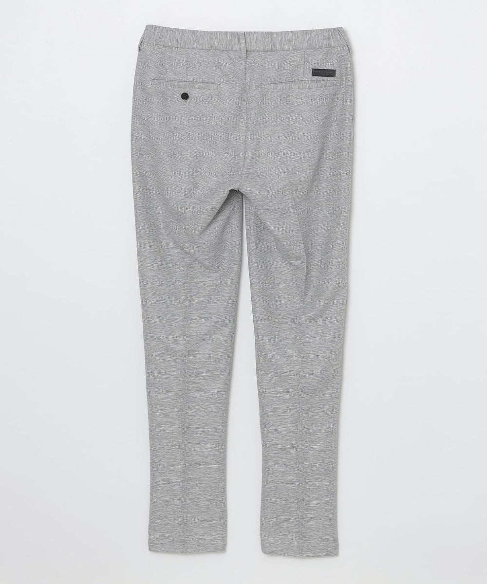 予約販売】メランジカラミトラウザーズ（カジュアルパンツ）｜BLACK