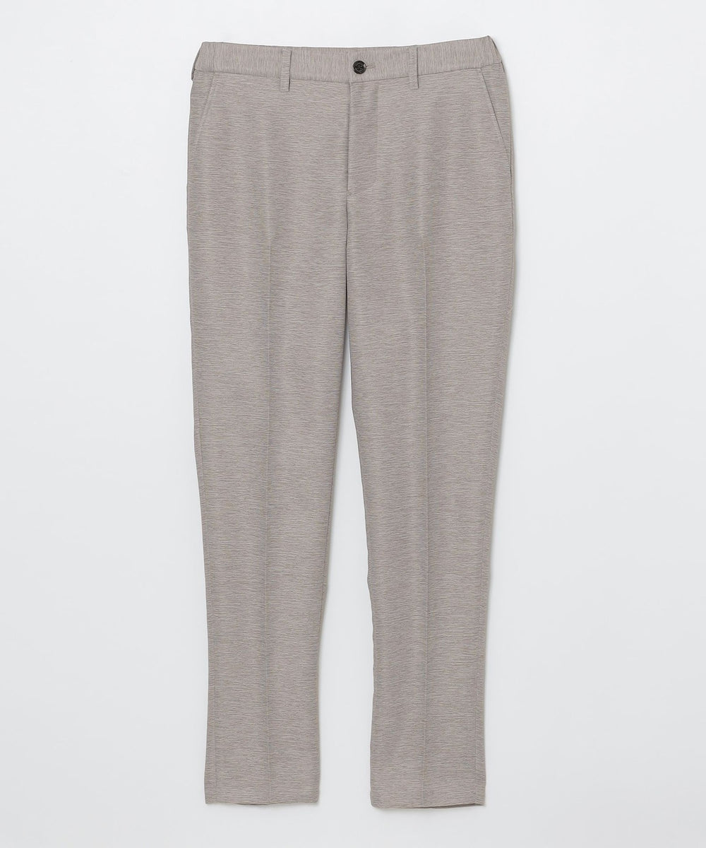 予約販売】メランジカラミトラウザーズ（カジュアルパンツ）｜BLACK