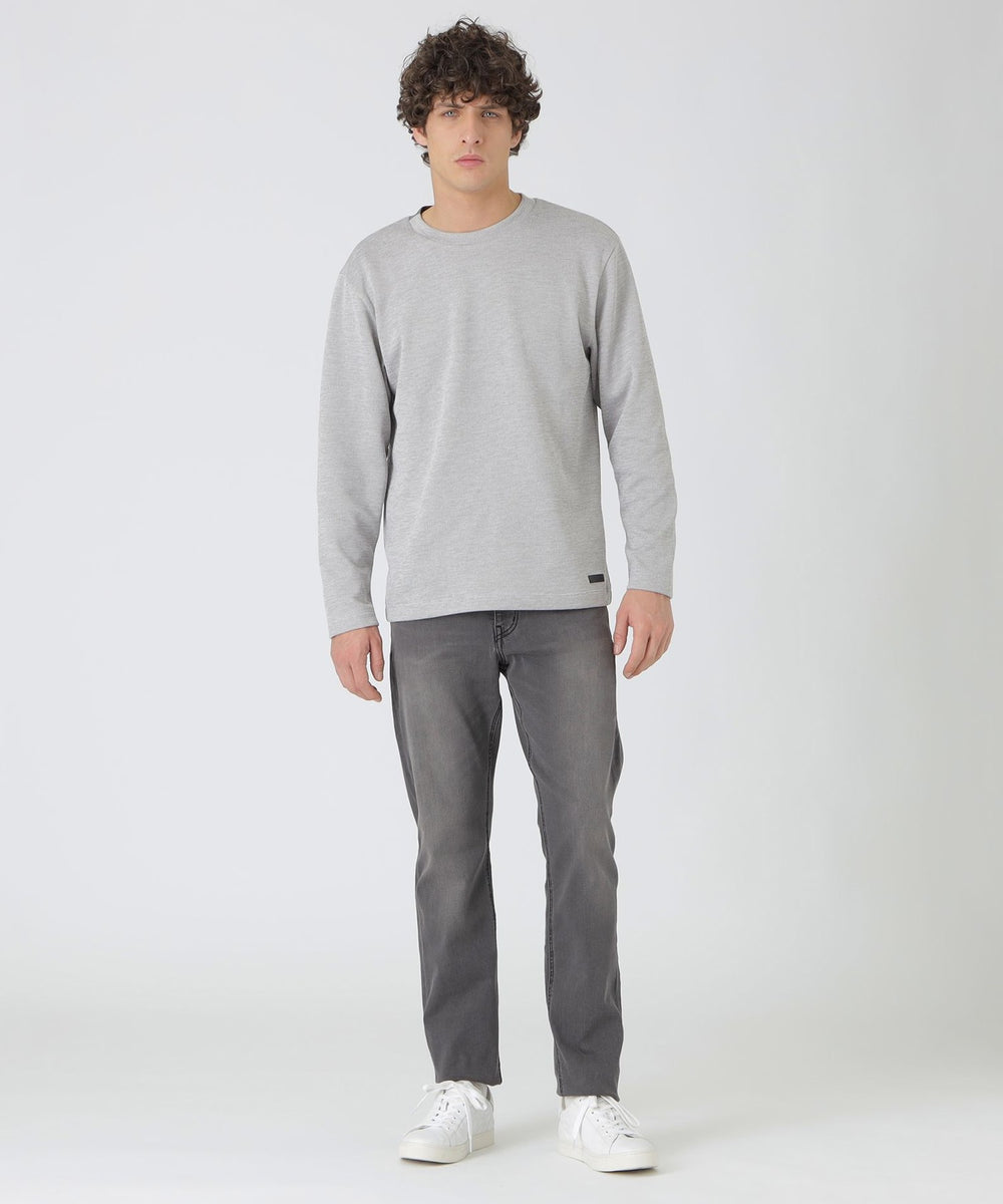 ガーメントウォッシュフェイデッドデニム（カジュアルパンツ）｜BLACK