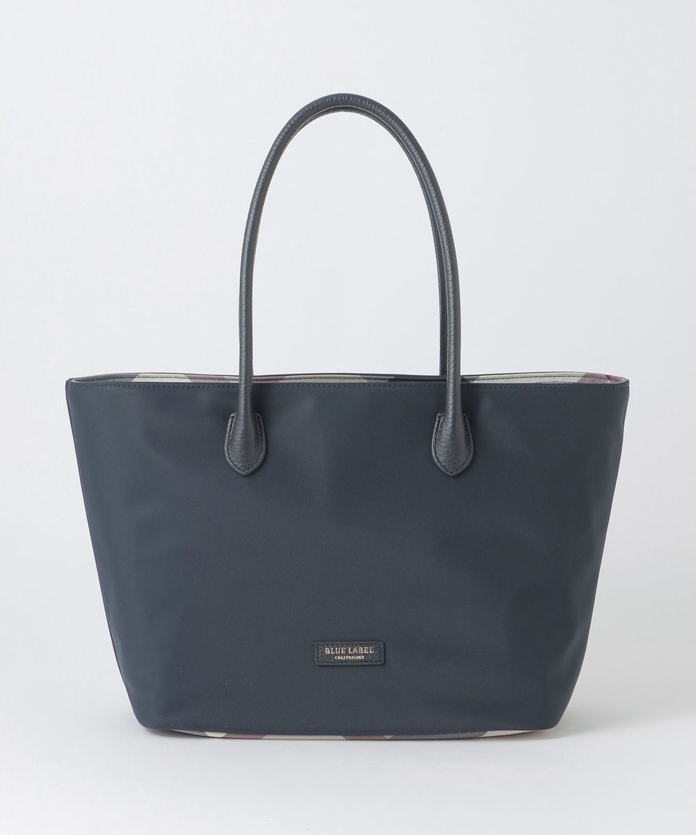 パーシャルクレストブリッジチェックナイロントート（バッグ）｜BLUE