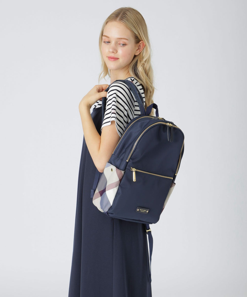 パーシャルクレストブリッジチェックナイロンバックパック(バッグ