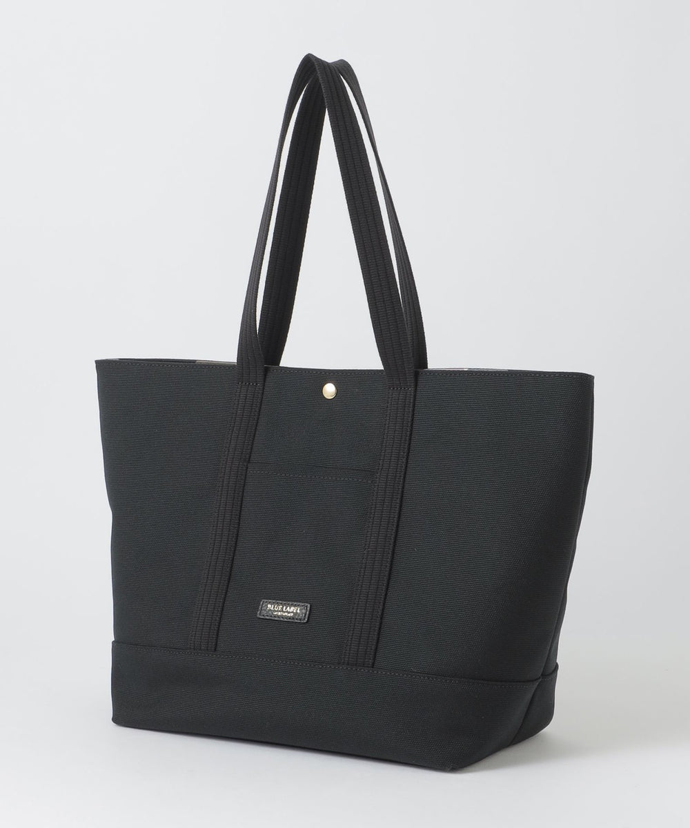 【ユニセックス】大容量✨ ブラックレーベル クレストブリッジ トートバッグ 紺 シュリンクレザートートバッグ（バッグ）｜BLACK LABEL CRESTBRIDGE
