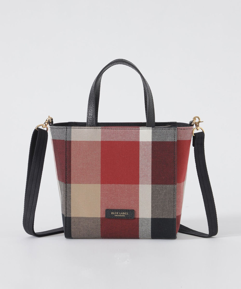 BLUE LABEL CRESTBRIDGE ブルーレーベルクレストブリッジ/レザーミニショルダーバッグ/レッド/ABランク/18【中古】 ブルーレーベル・クレストブリッジ BLUE LABEL CRESTBRIDGE バケット