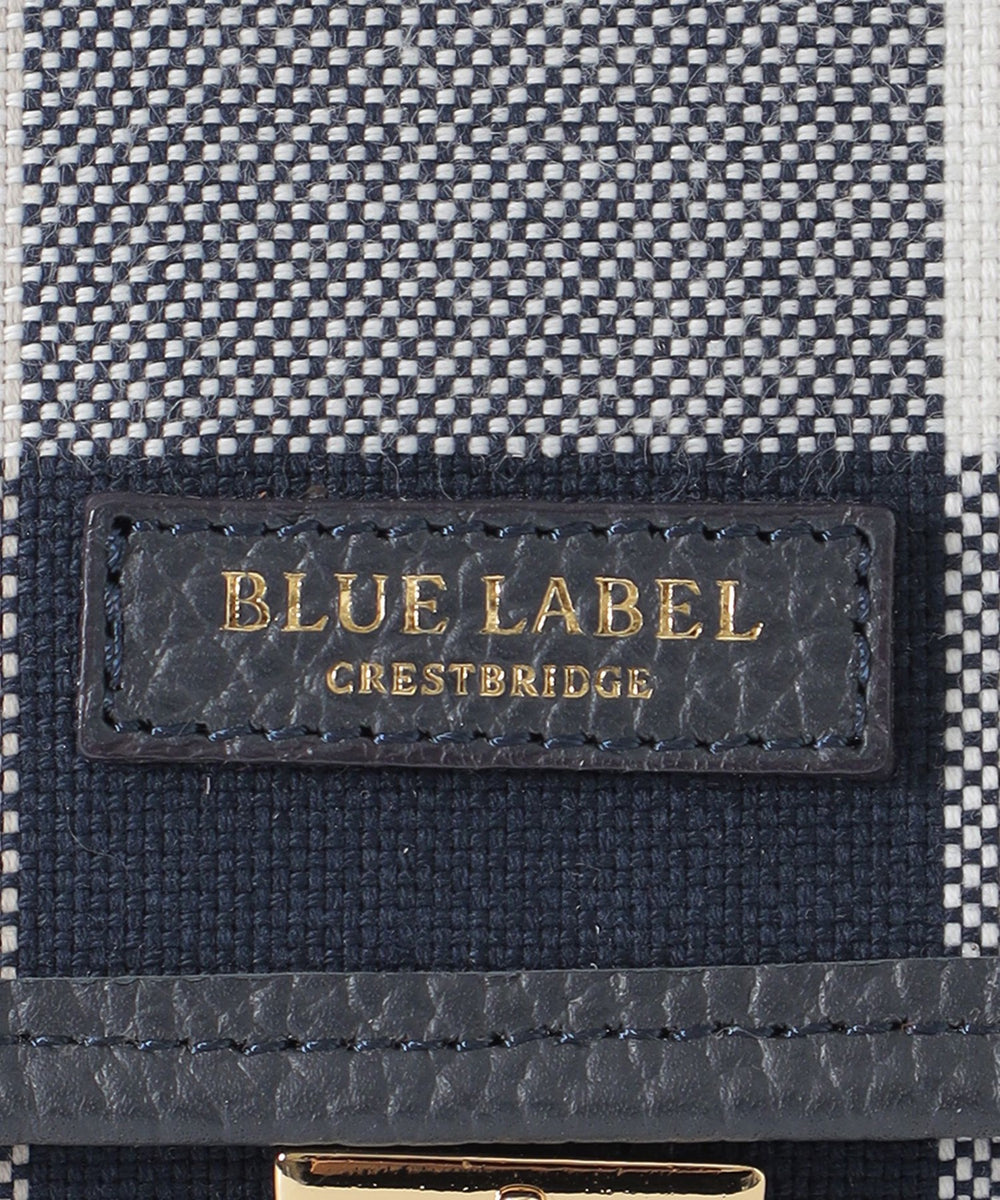BLUE LABEL CRESTBRIDGEショルダーバッグ チェック　ブルー セール】 クレストブリッジチェックPVCミニショルダー （ショルダー