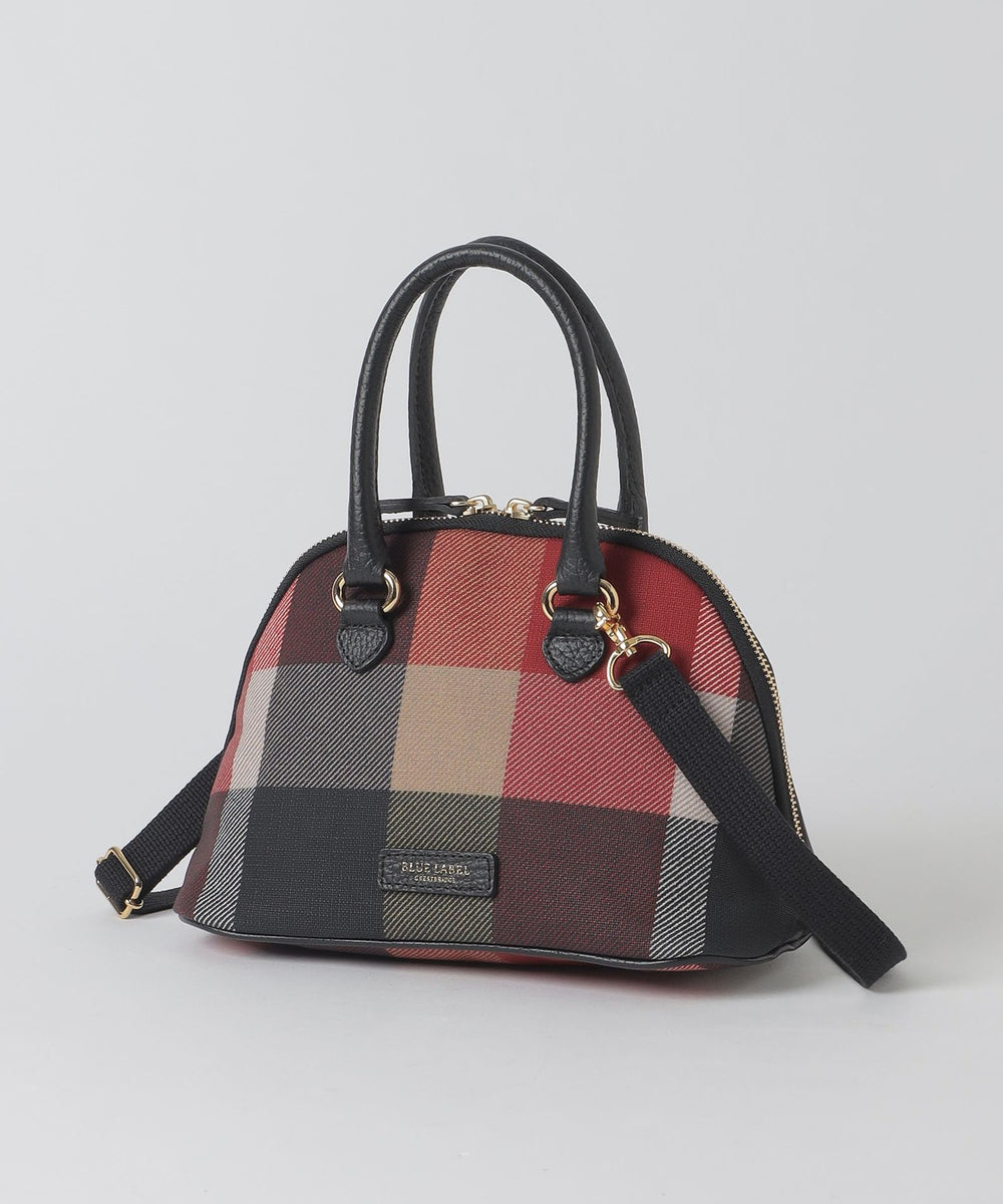 新品BLUE LABEL CRESTBRIDGE 38 クレストブリッジチェック クレストブリッジチェックPVCブガッティバッグ（バッグ）｜BLUE LABEL