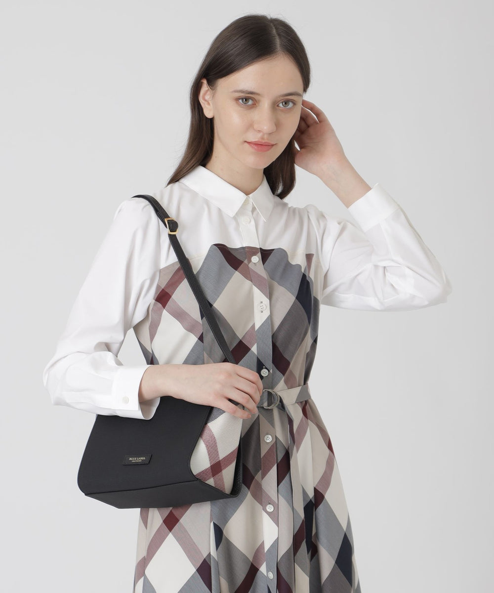 新品タグ付きパーシャルクレストブリッジチェックPVCミニショルダー パーシャルクレストブリッジチェックPVCミニショルダー（バッグ