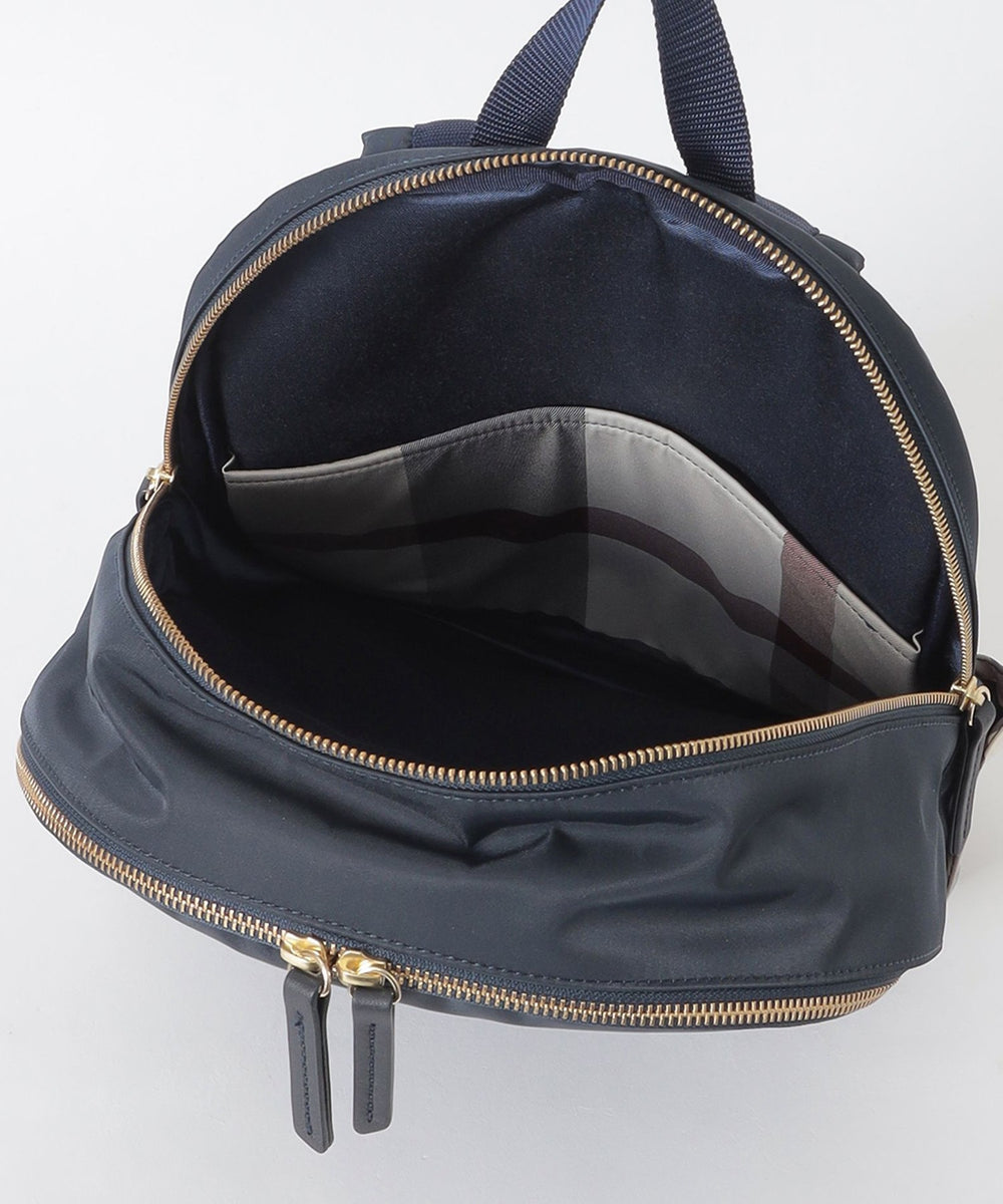 パーシャルクレストブリッジチェックナイロンバックパック