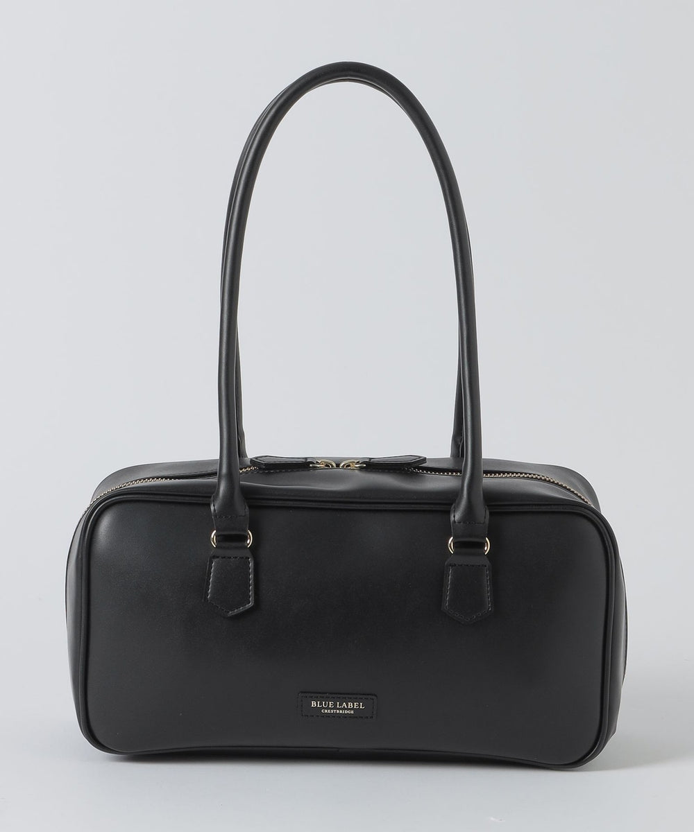 【美品】ブラックレーベル クレストブリッジ ボストンバッグ レザー 手提げ 紺 ボストンバッグ（バッグ）｜BLUE LABEL CRESTBRIDGE(ブルーレーベル