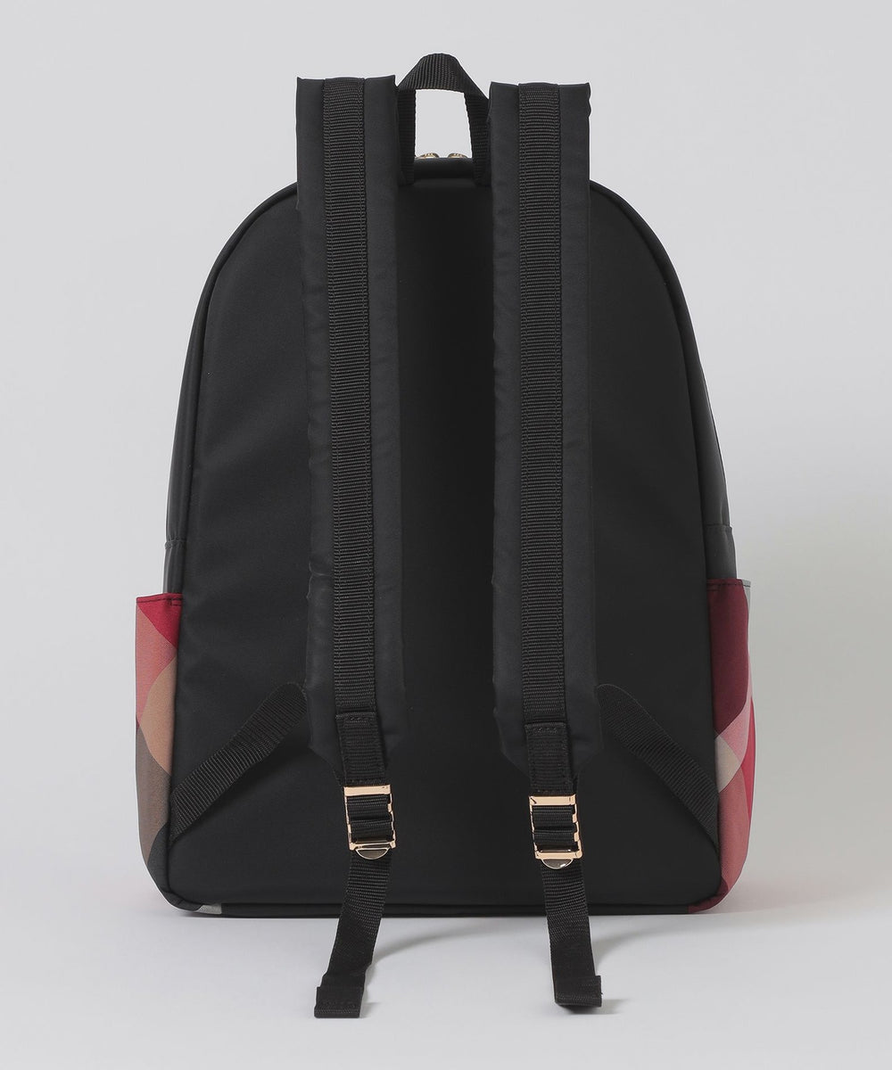 パーシャルクレストブリッジチェックナイロンバックパック