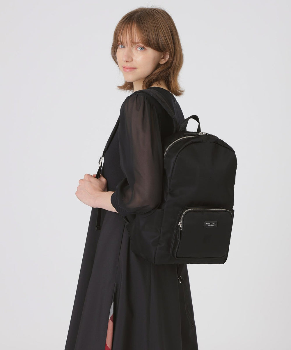 BLUE LABEL CRESTBRIDGE ナイロンバックパック　ブラック BLACK OF BLACKs】ブラックナイロンバックパック（バッグ）｜BLUE