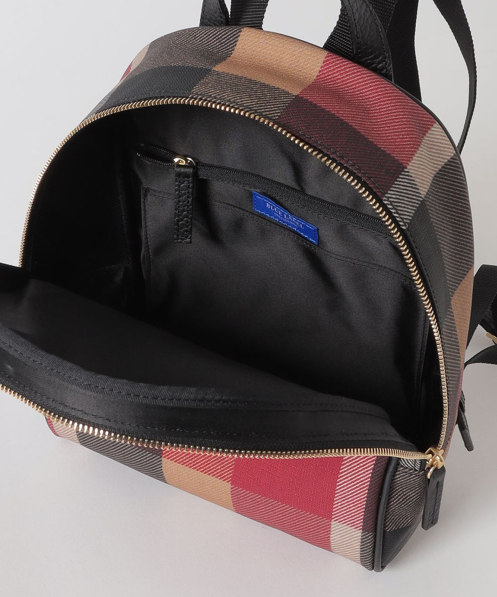 BLUE LABEL クレストブリッジブリッジチェックPVCバッグパック クレストブリッジチェックPVCバックパック（バッグ）｜BLUE