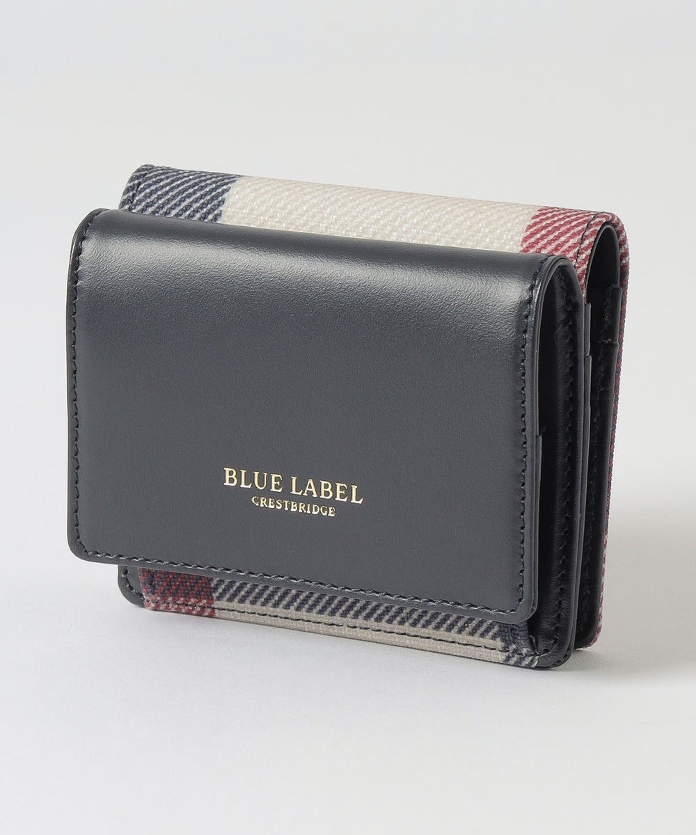ブラックレーベルクレストブリッジ レザー 二つ折り長財布 コインケースセット