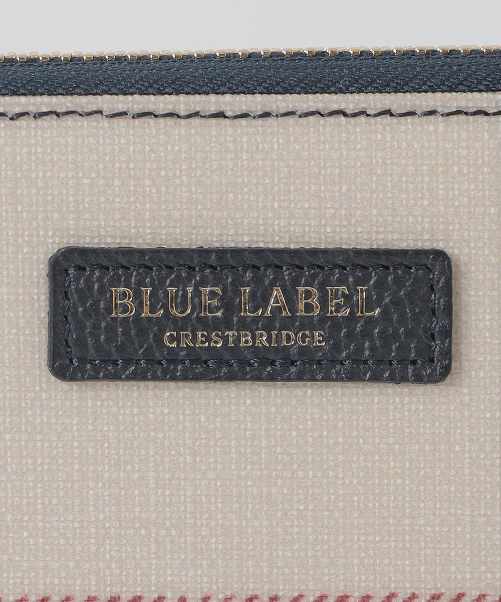 ☆*☆様 新品タグ付き　BLUE LABEL CRESTBRIDGE 二つ折り財 BLUE LABEL CRESTBRIDGE - BLUE LABEL CRESTBRIDGE レザー二つ折り財布