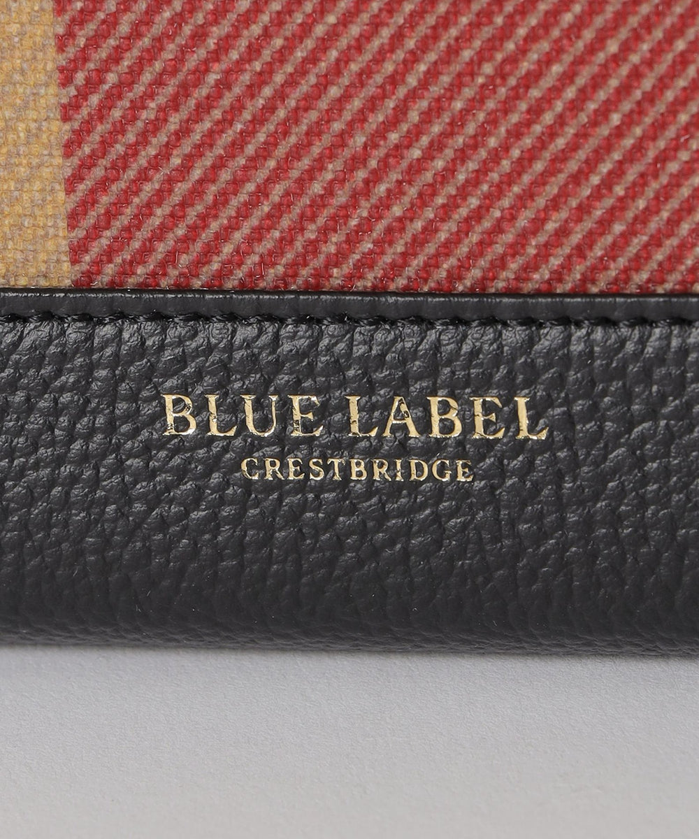 クレストブリッジチェックPVC長財布（ウォレット/ポーチ）｜BLUE