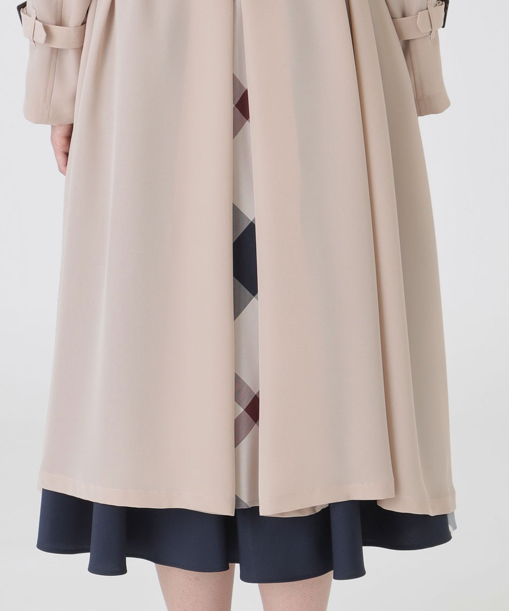 ツイルフレアトレンチコート（コート）｜BLUE LABEL CRESTBRIDGE
